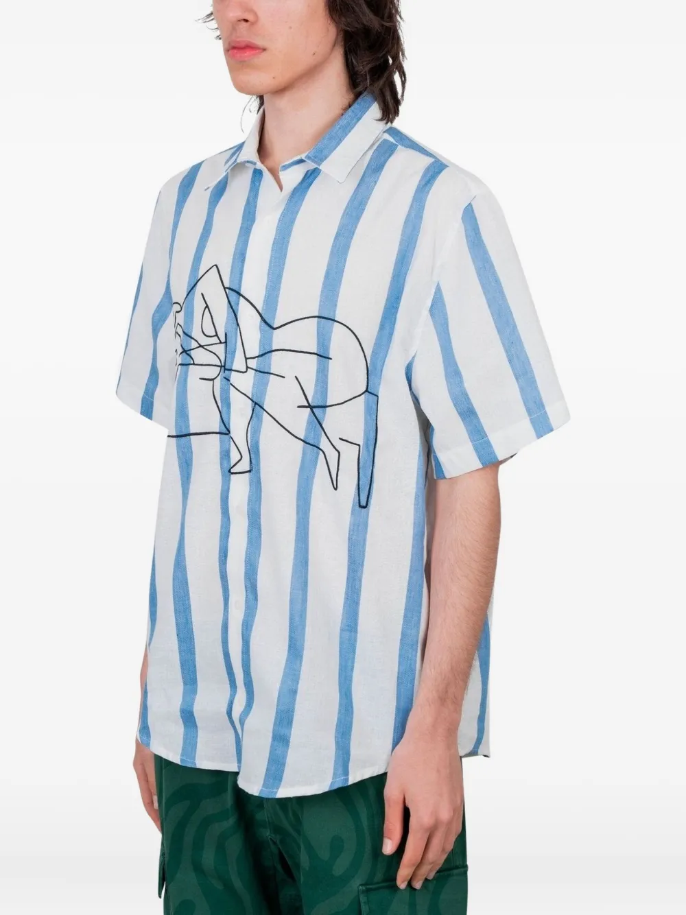 BY PARRA stripe short-sleeve shirt | Image 2