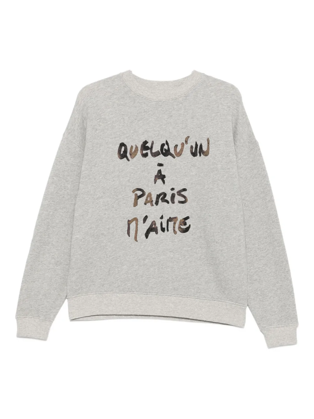 Ba&sh Slogan-print Sweatshirt In Gray