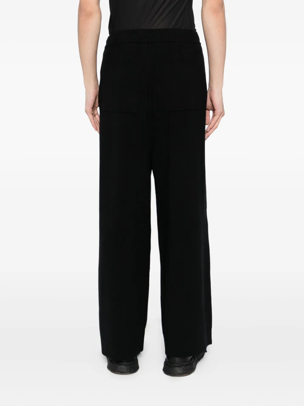 SONGZIO Broek met geborduurde panter Zwart