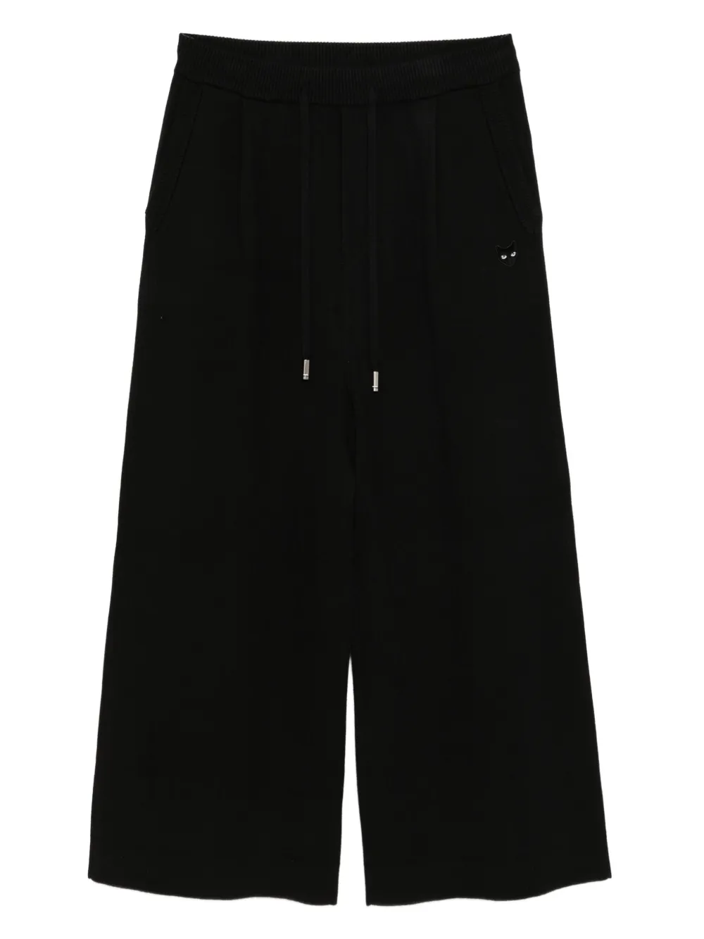 SONGZIO panther-embroidered trousers | Black | Image 1