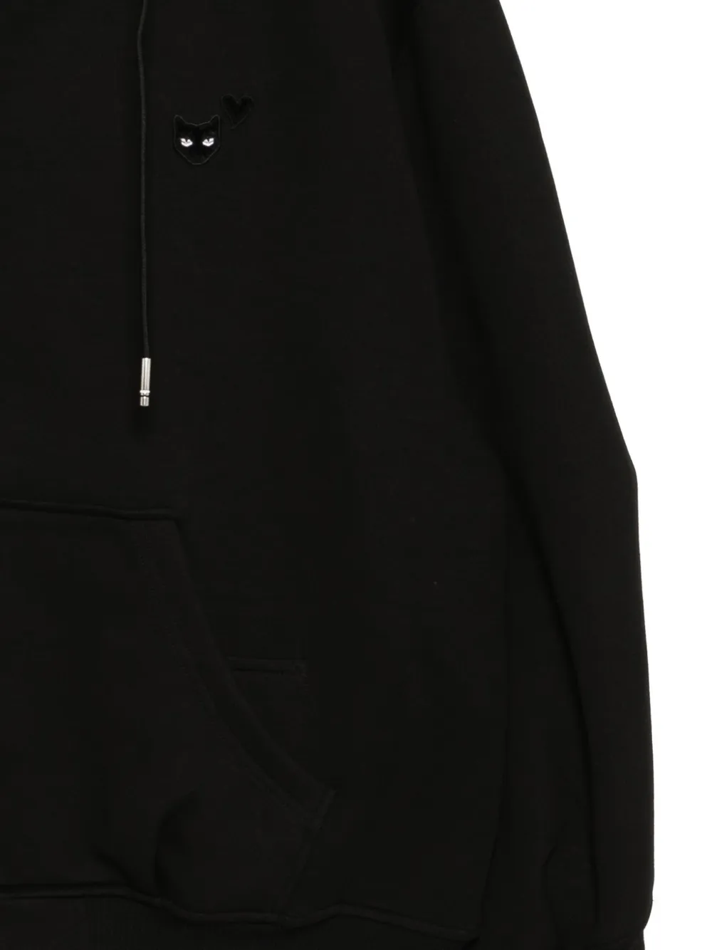 SONGZIO Hoodie met geborduurde panter Zwart