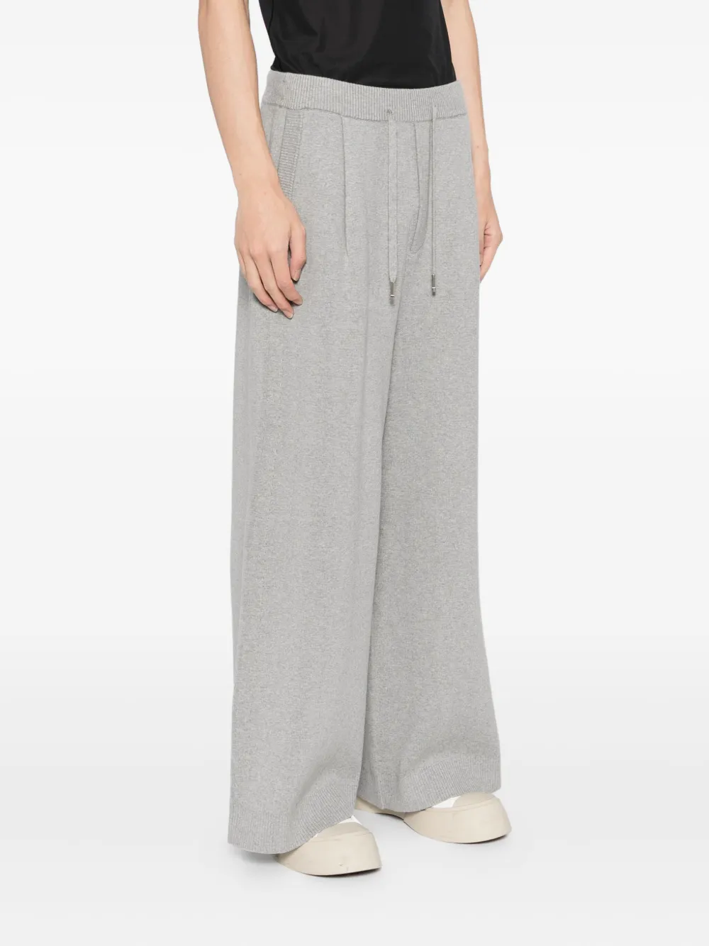 SONGZIO Broek met geborduurde panter Grijs