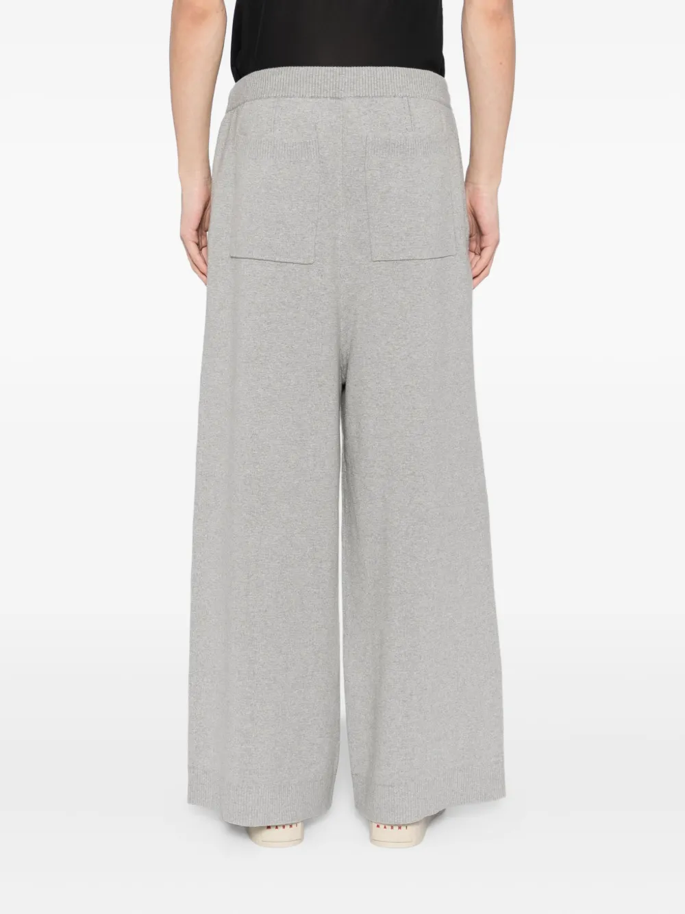 SONGZIO Broek met geborduurde panter Grijs