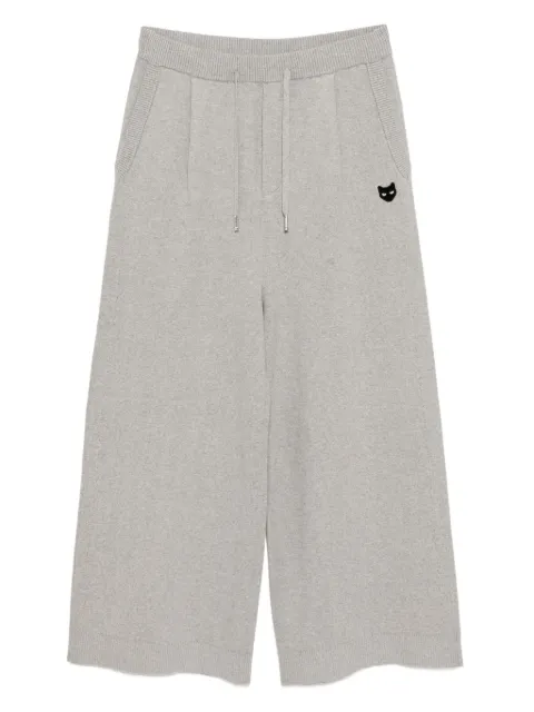 SONGZIO panther-embroidered trousers