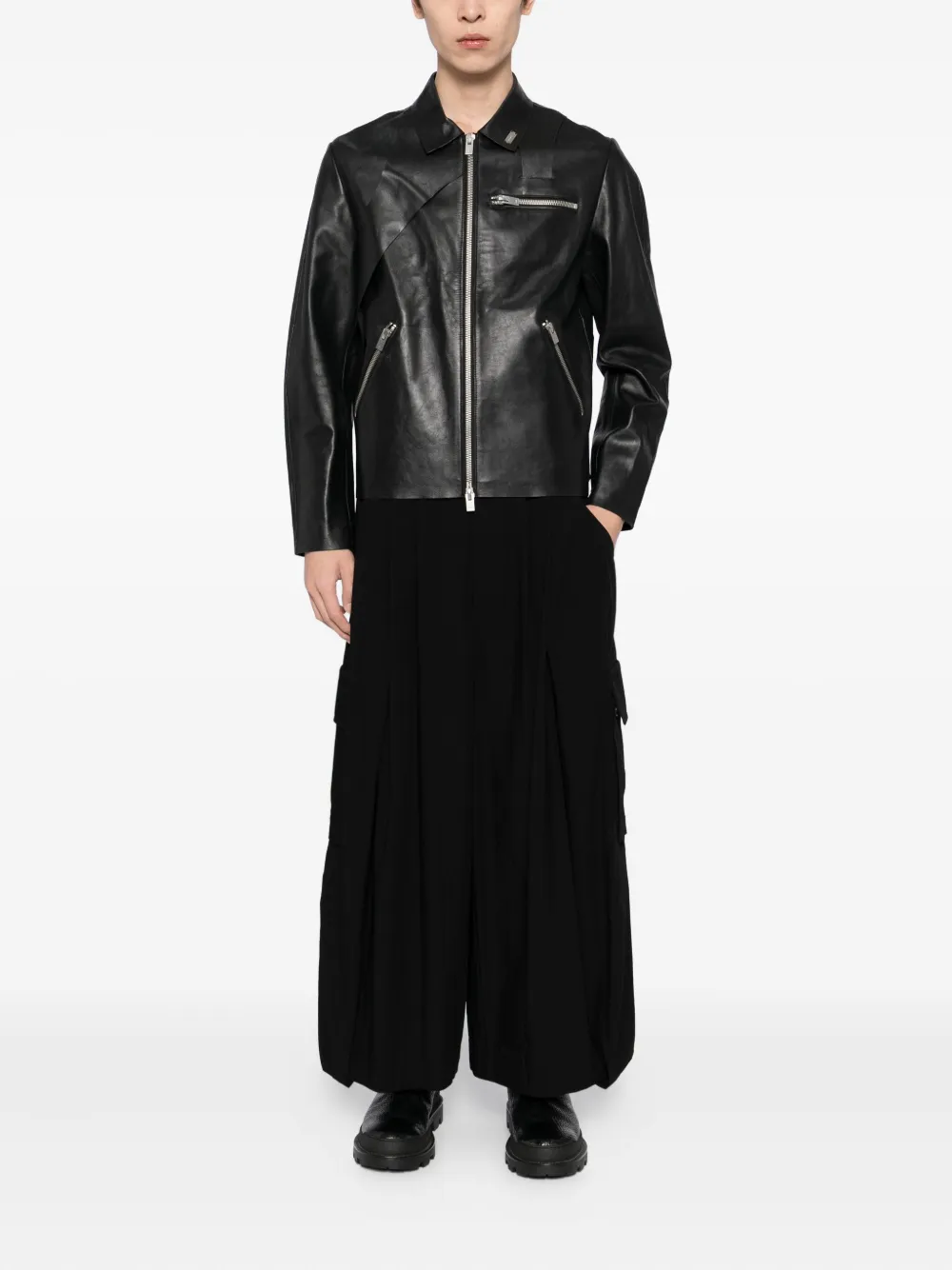 SONGZIO Broek met plooien - Zwart