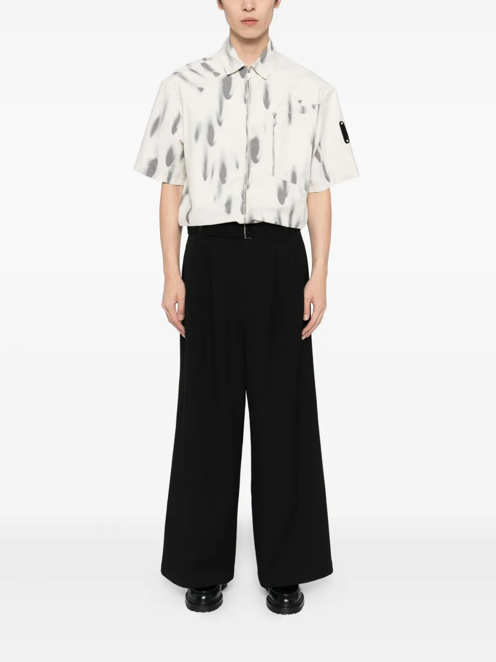 SONGZIO Broek met wijde pijpen - Zwart