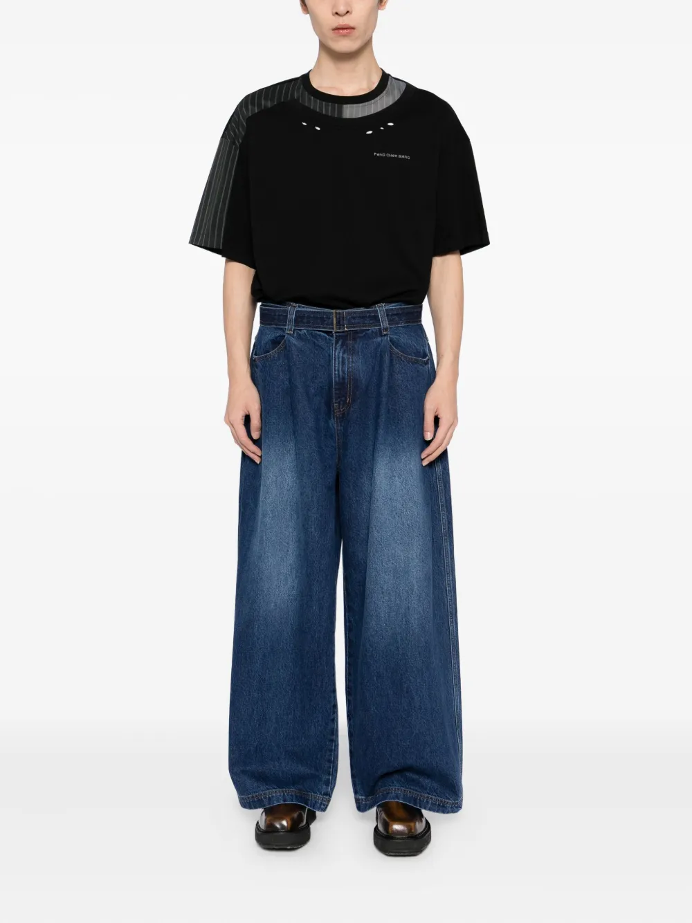 SONGZIO Jeans met wijde pijpen - Blauw