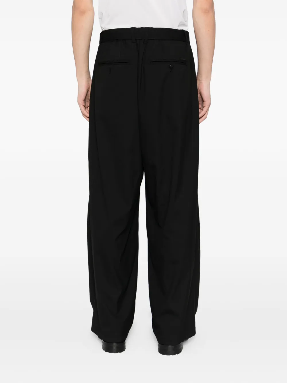 SONGZIO Broek met wijde pijpen Zwart