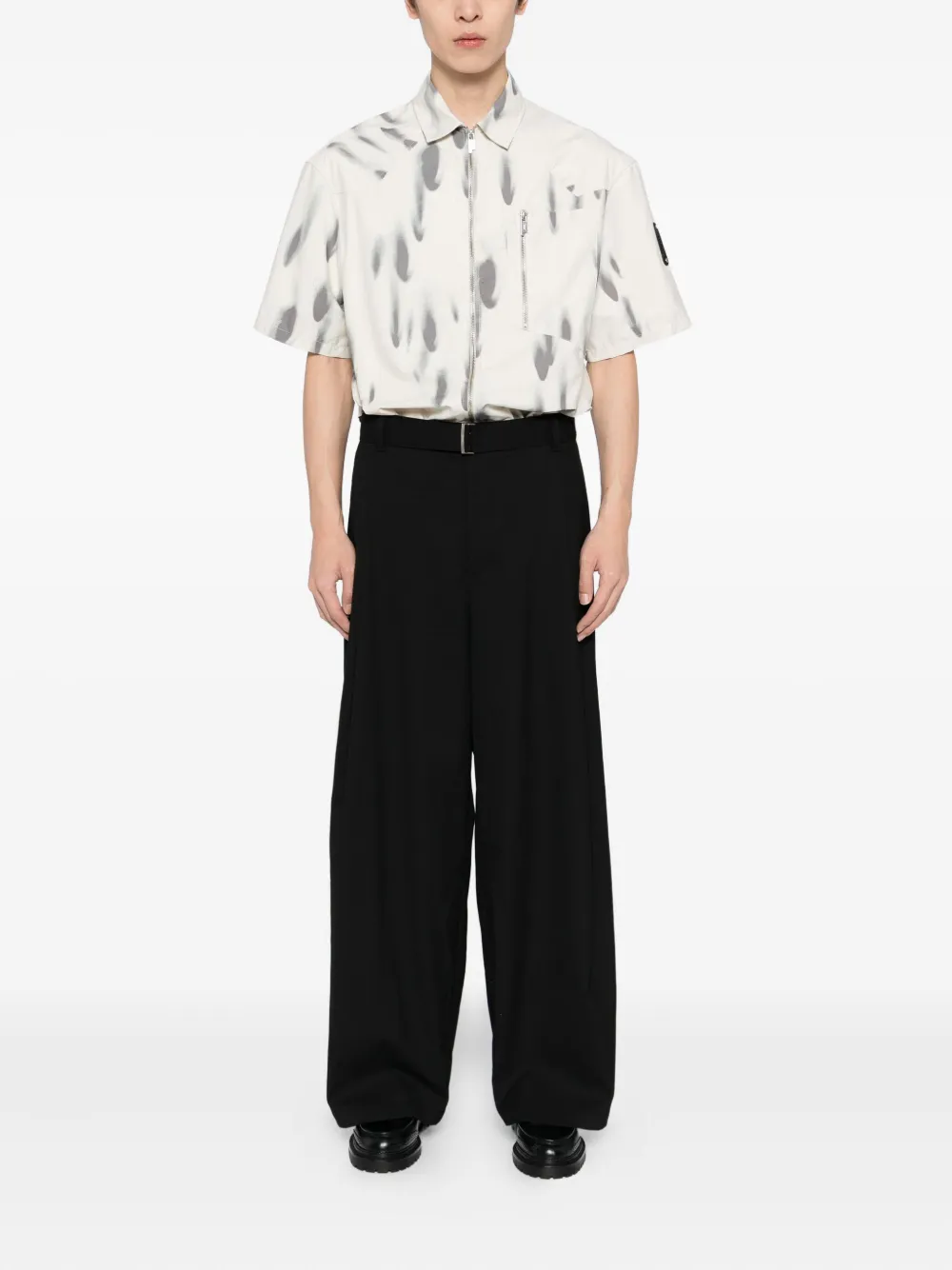 SONGZIO Broek met wijde pijpen - Zwart