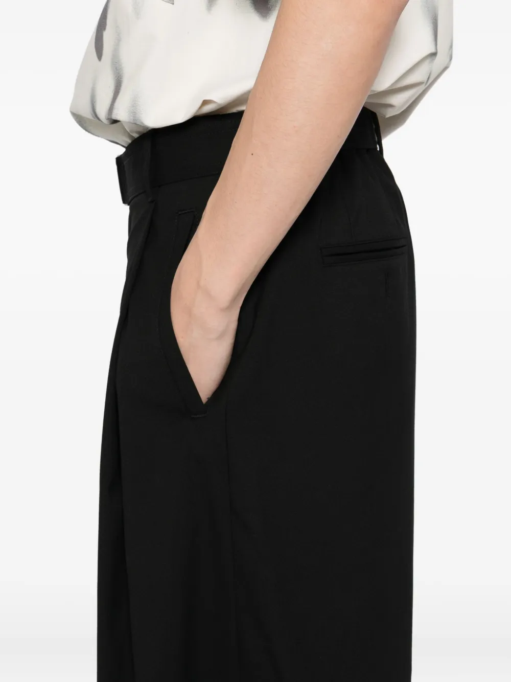 SONGZIO Broek met wijde pijpen Zwart