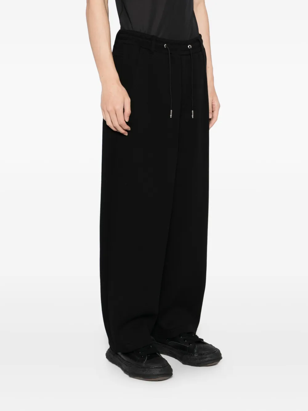 SONGZIO Broek met geborduurde panter Zwart