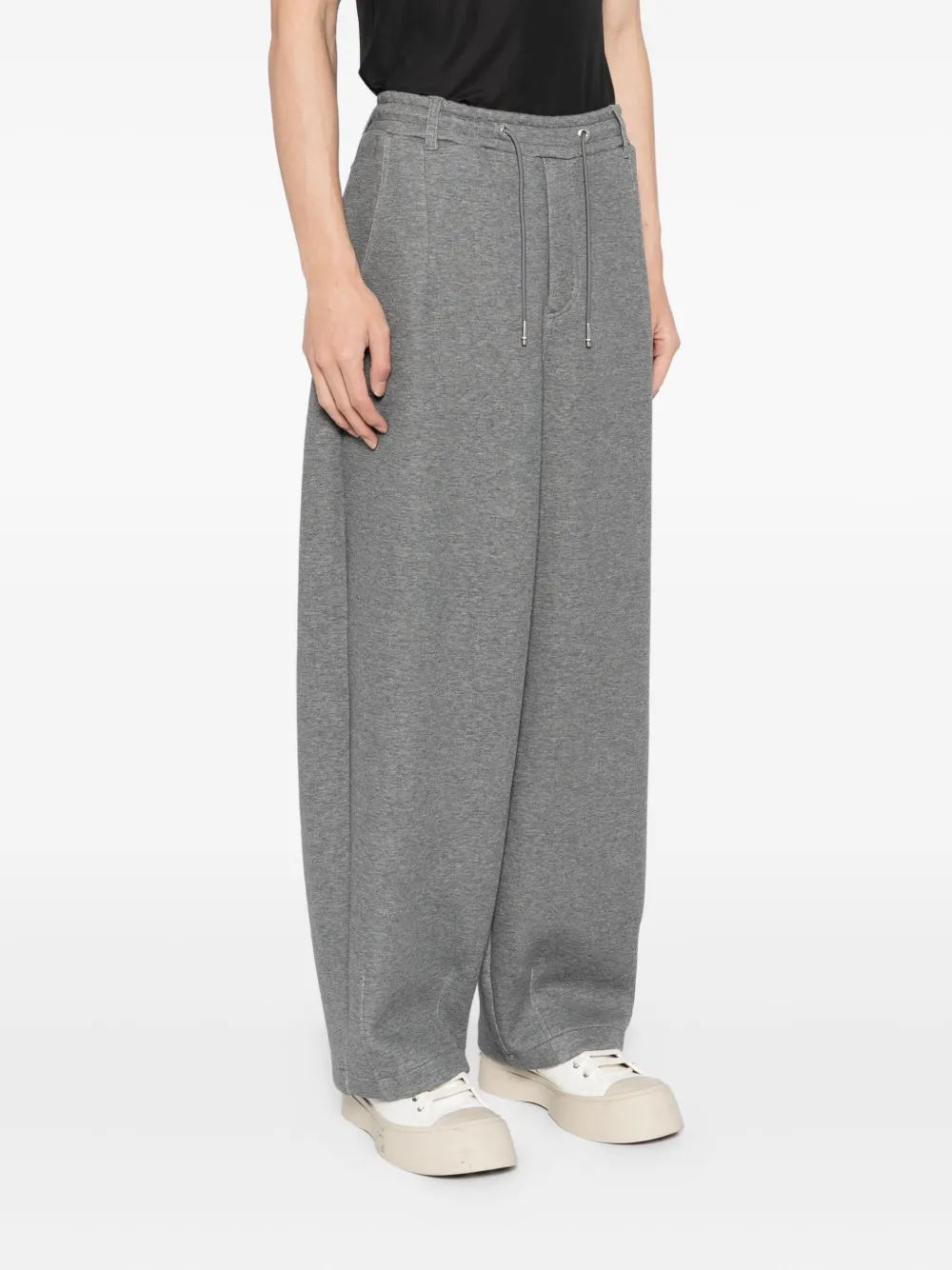 SONGZIO Broek met geborduurde panter Grijs