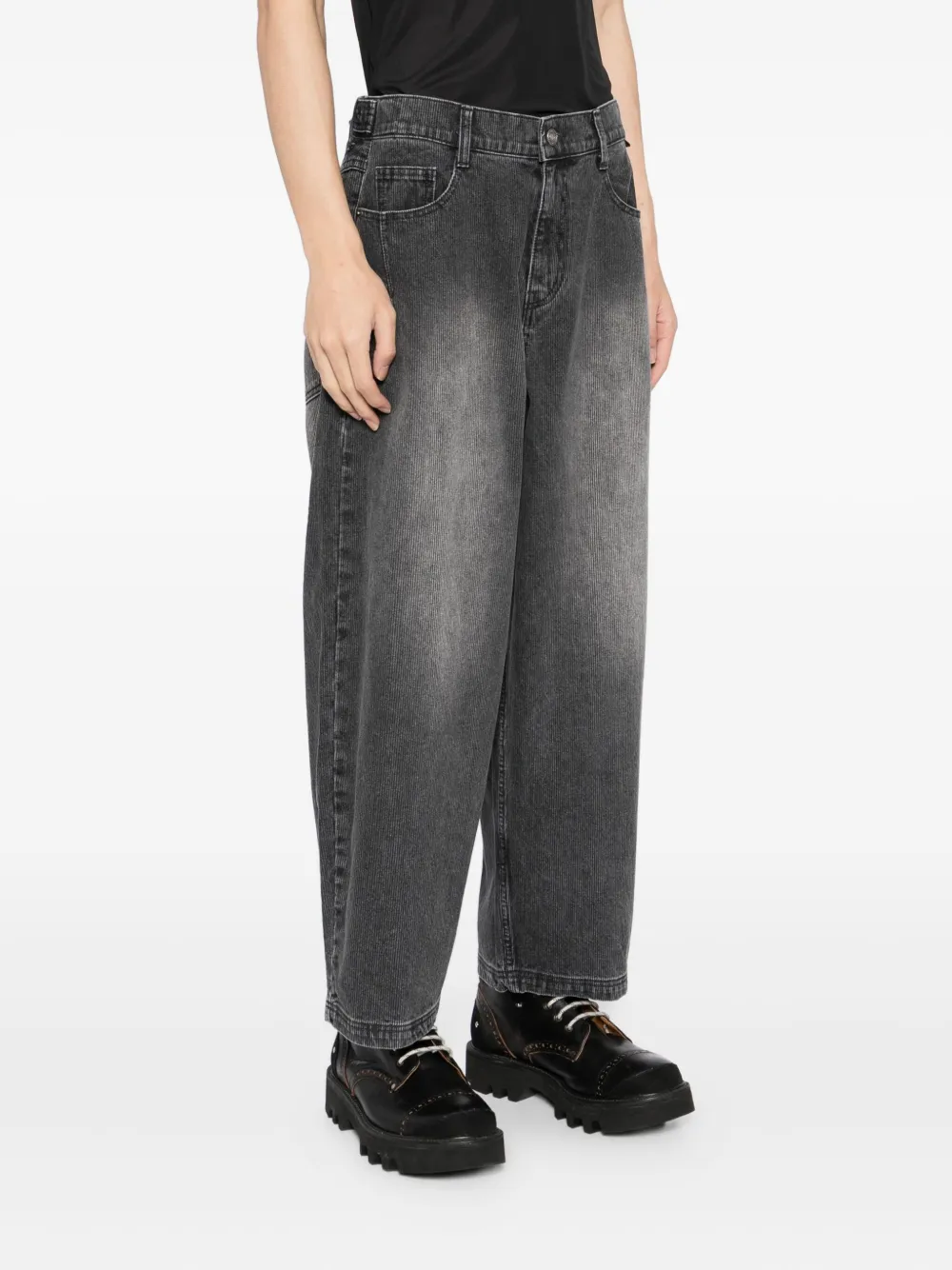 SONGZIO Katoenen jeans met toelopende pijpen Grijs