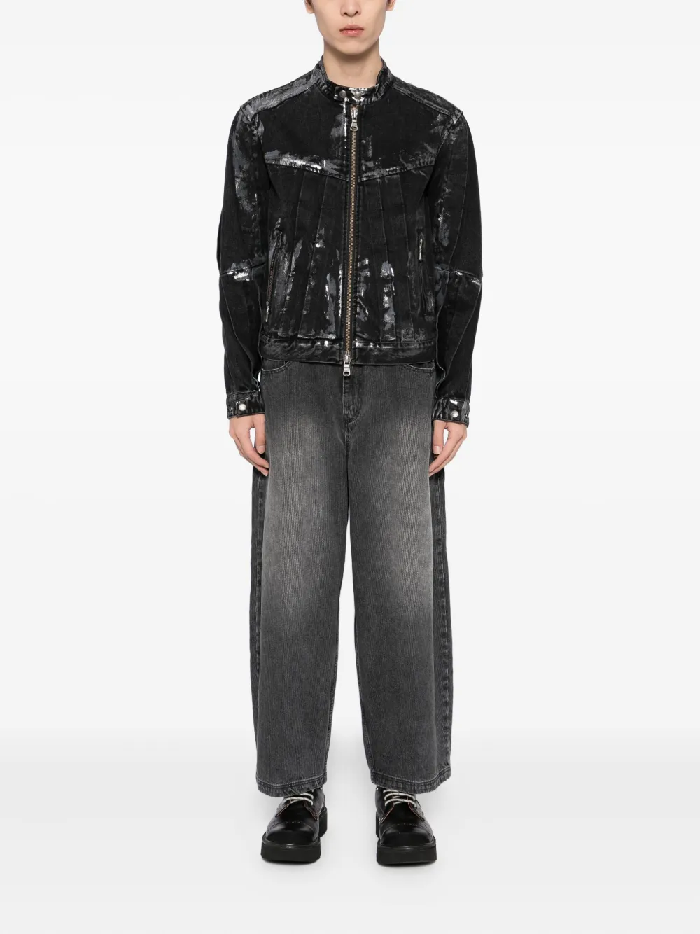 SONGZIO Katoenen jeans met toelopende pijpen - Grijs