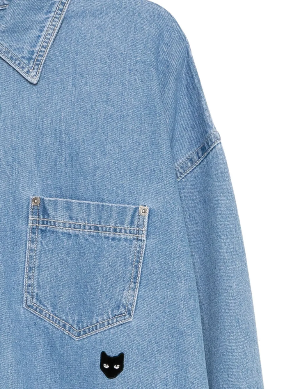 SONGZIO Panthera denim overhemd Blauw