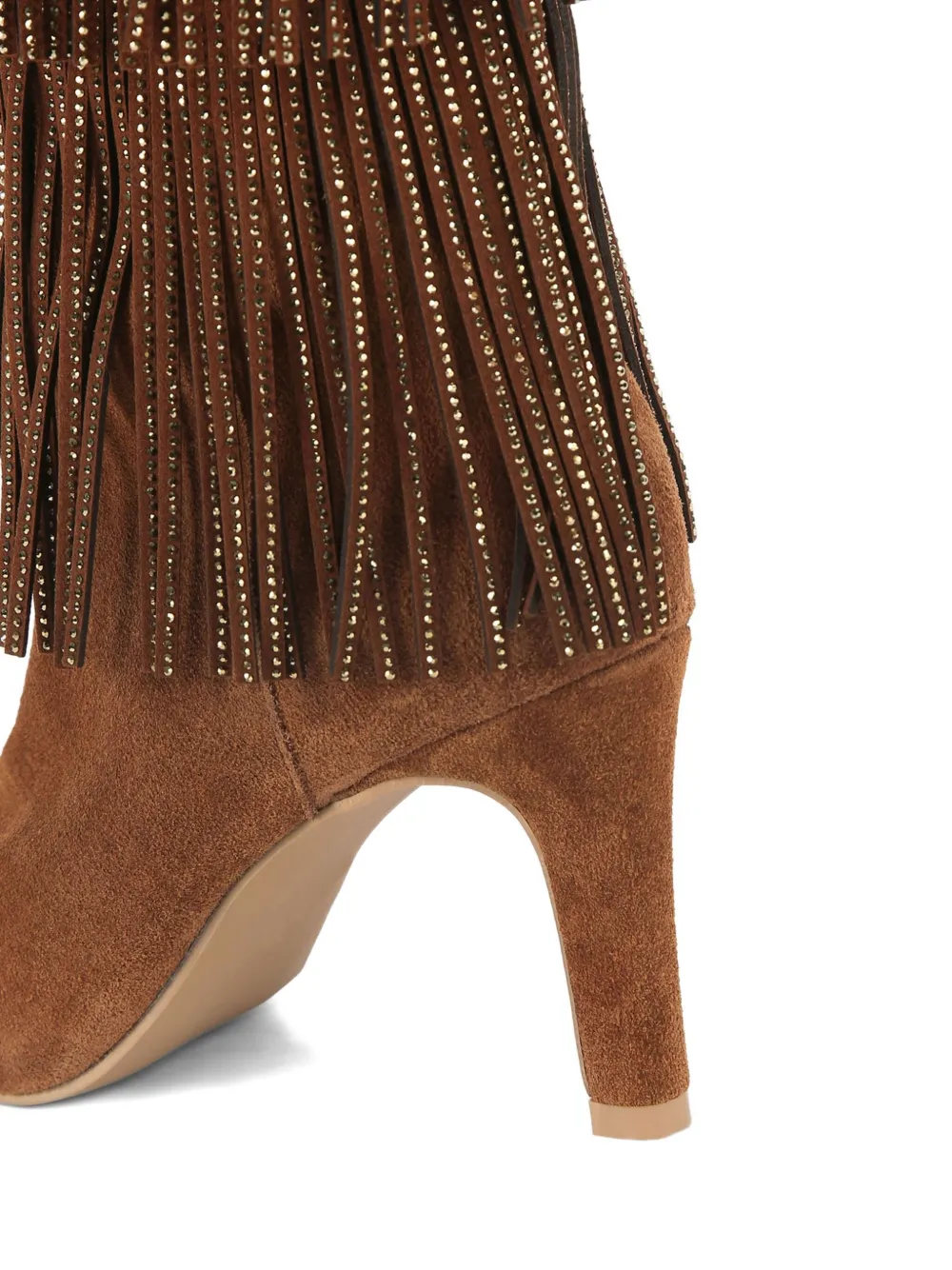 Kurt Geiger London Shoreditch laarzen verfraaid met kristallen Bruin