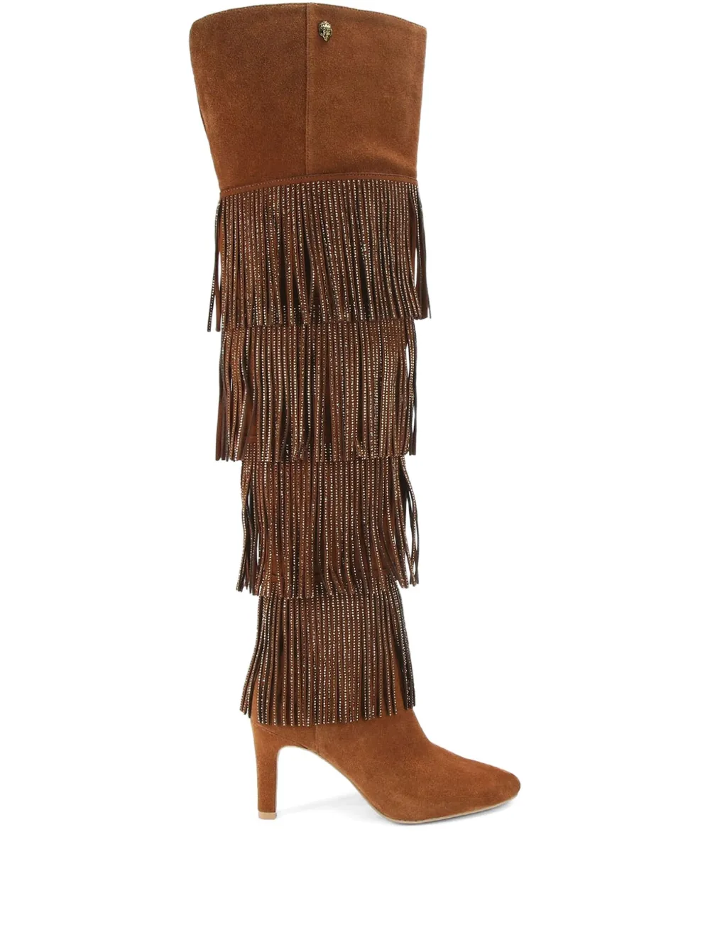 Kurt Geiger London Shoreditch laarzen verfraaid met kristallen Bruin