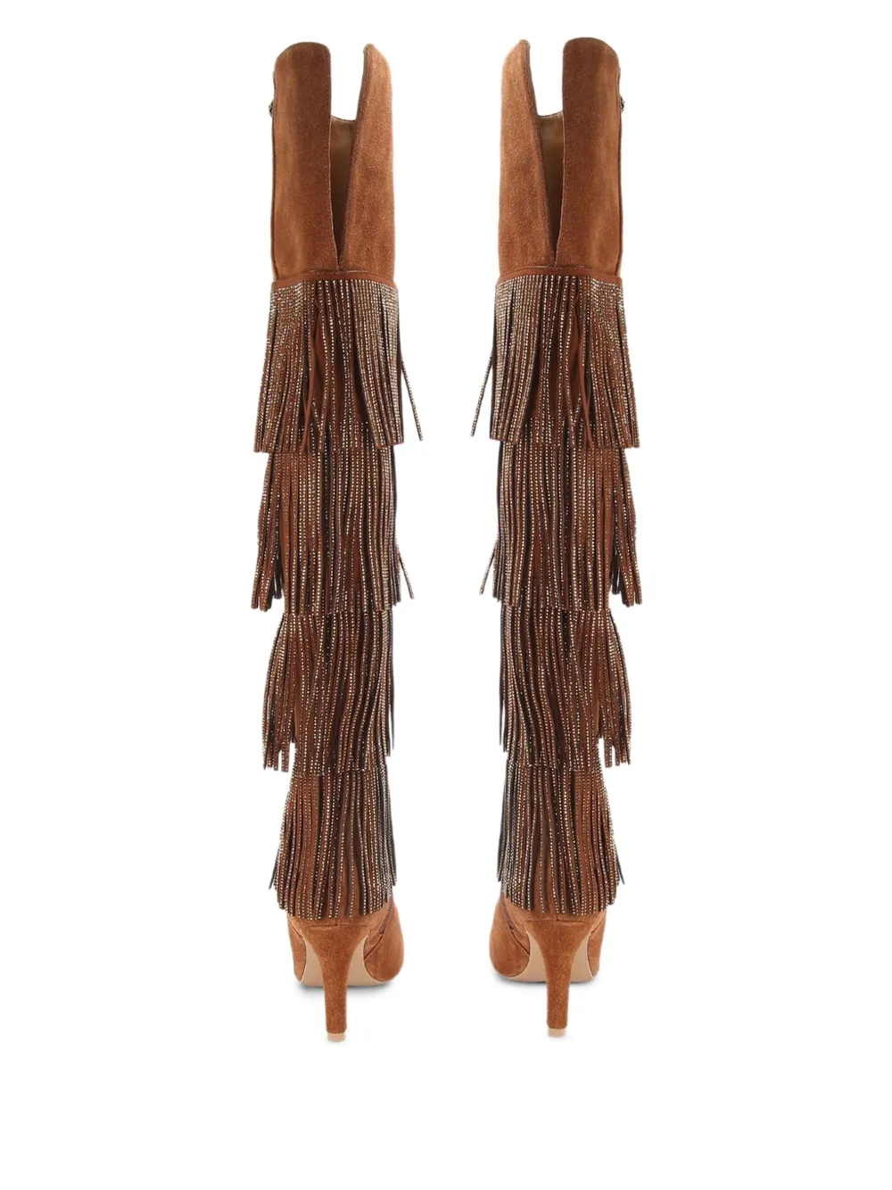 Kurt Geiger London Shoreditch laarzen verfraaid met kristallen Bruin