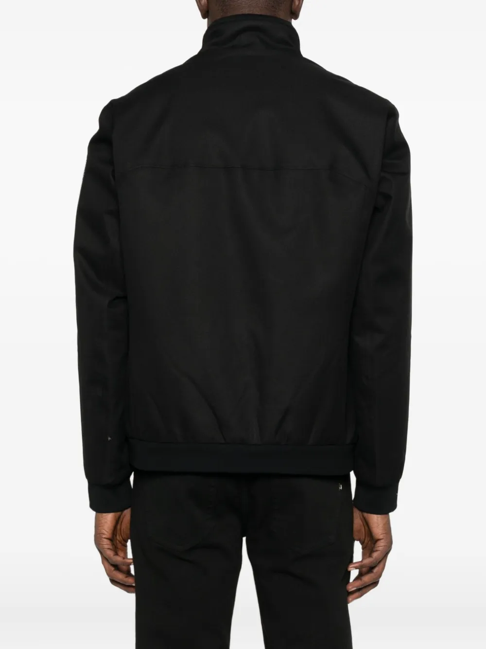 Hugo Boss Zip-fastening Bomber Jacket In Black