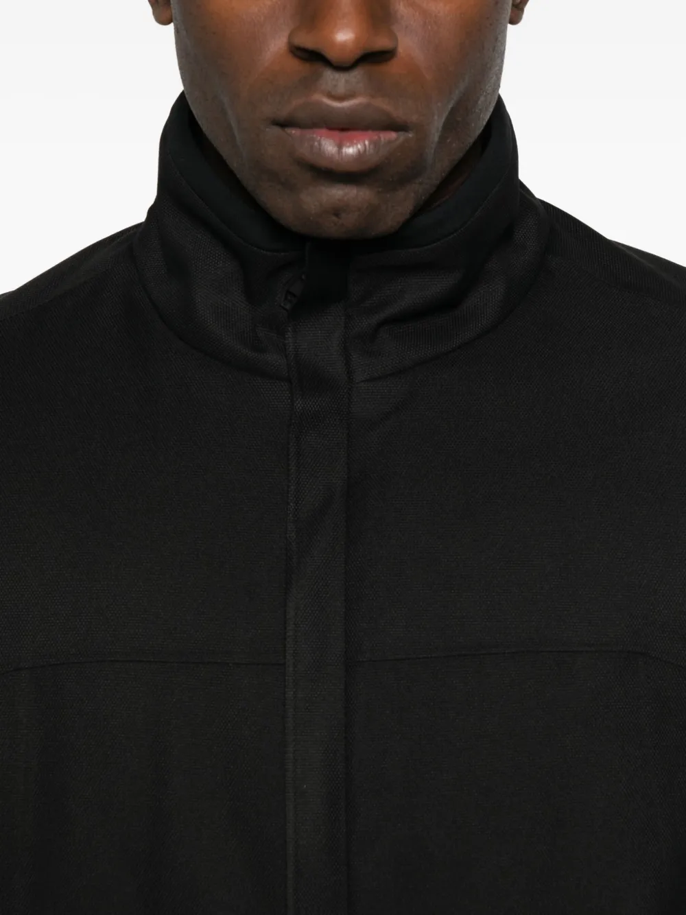 Hugo Boss Zip-fastening Bomber Jacket In Black
