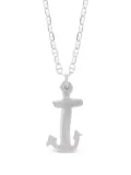 Angela Lago Anchor pendant necklace - Silver