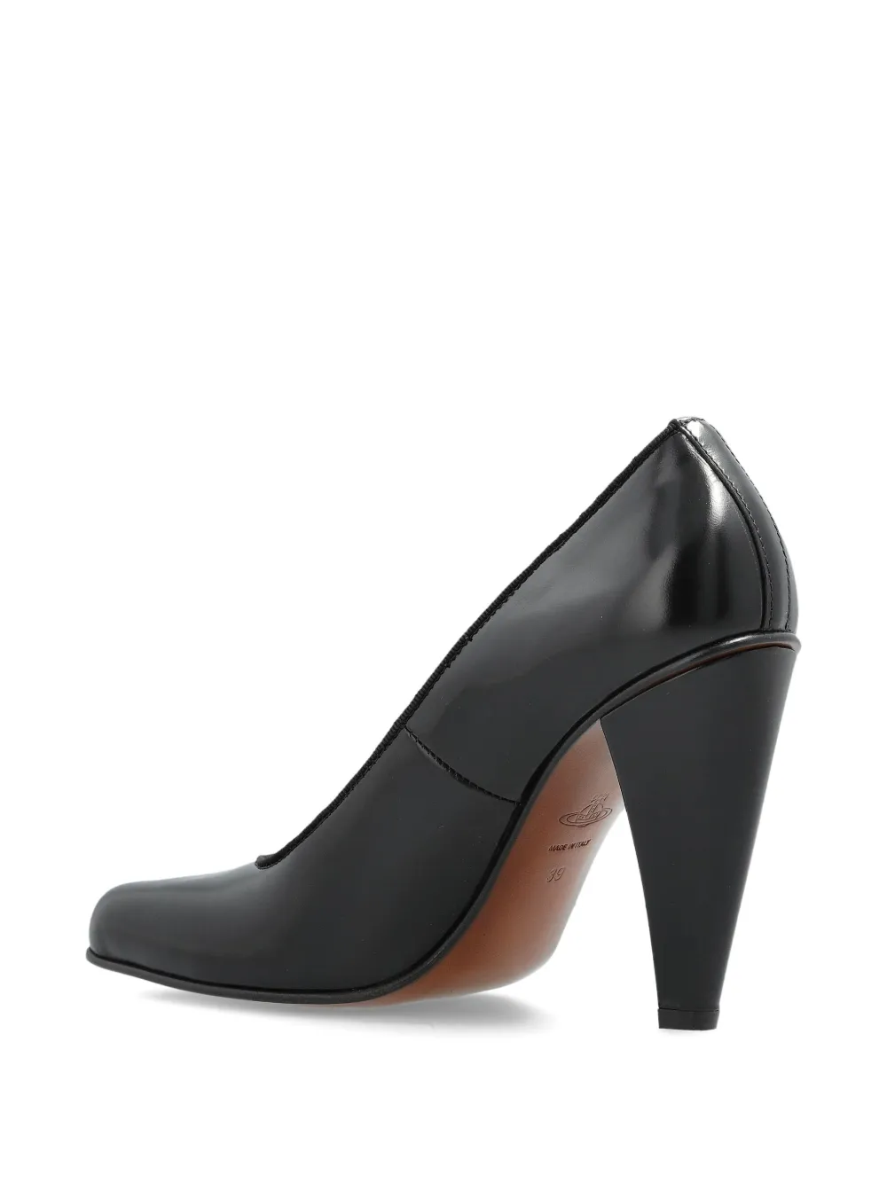 Vivienne Westwood 90 mm Power Court pumps met vierkante neus Zwart
