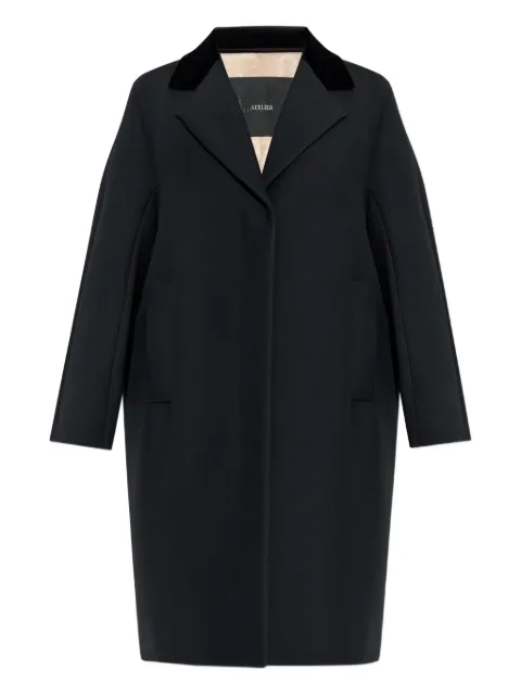 Max Mara Mammola velvet-collar coat