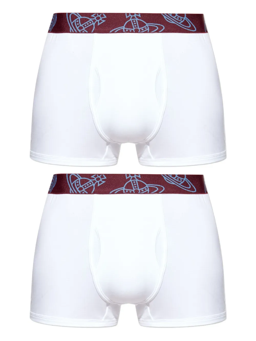 Vivienne Westwood Orb-band Boxers (pack Of Two) In White