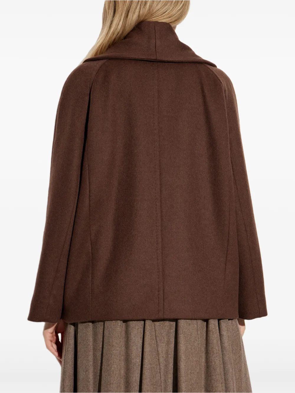 Max Mara Quatto jack met dubbele rij knopen Bruin