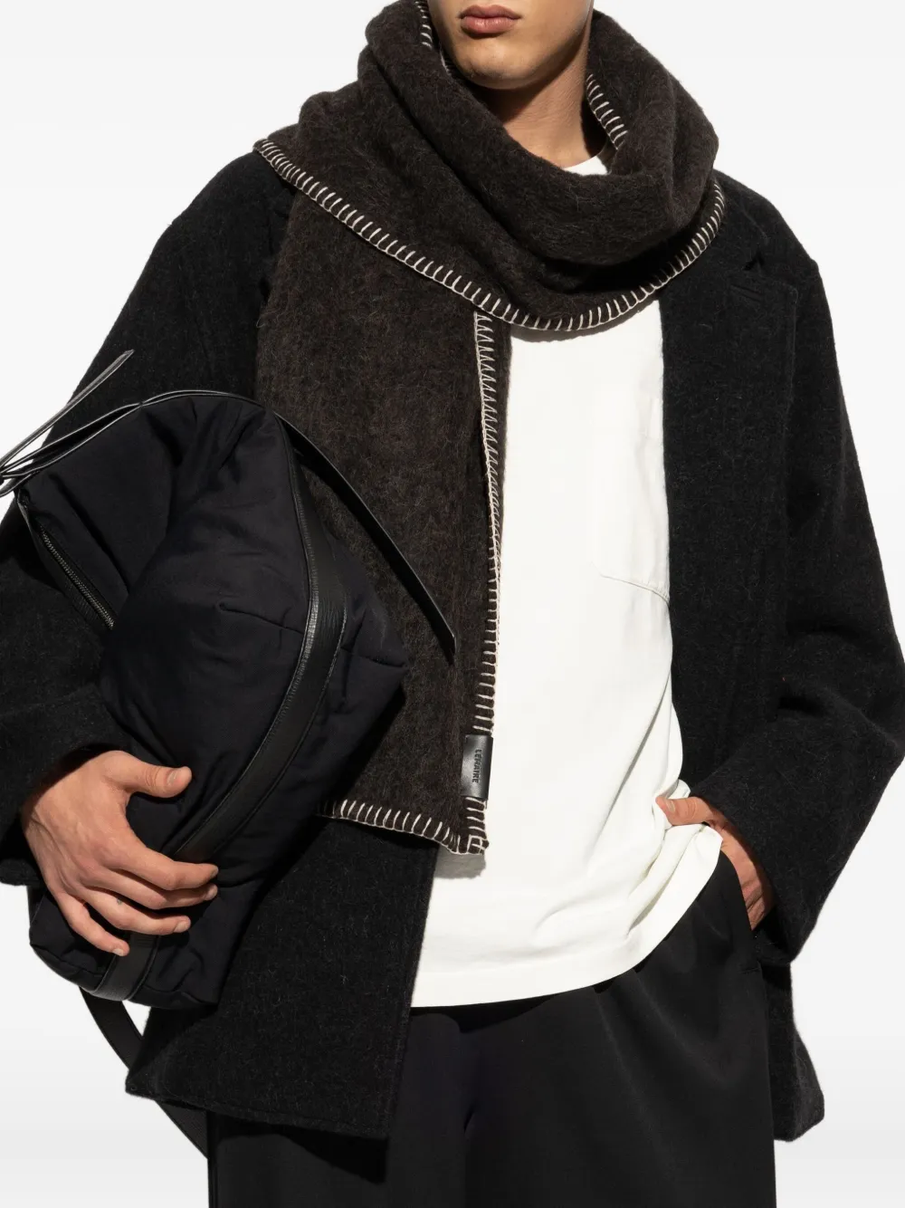 LEMAIRE stitched-trim scarf | Men | Image 2