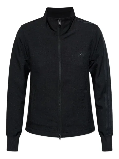 Y-3 three-stripe zip-up jacket