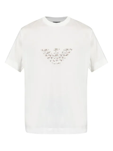 Emporio Armani logo-embroidered T-shirt