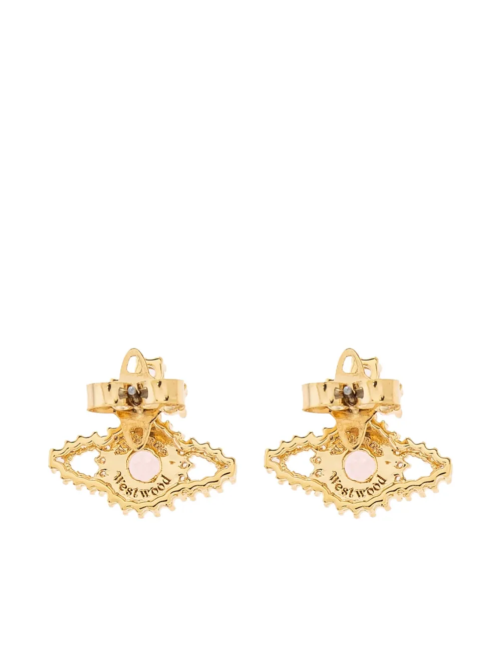 Vivienne Westwood Orb Stud Earrings In Gold