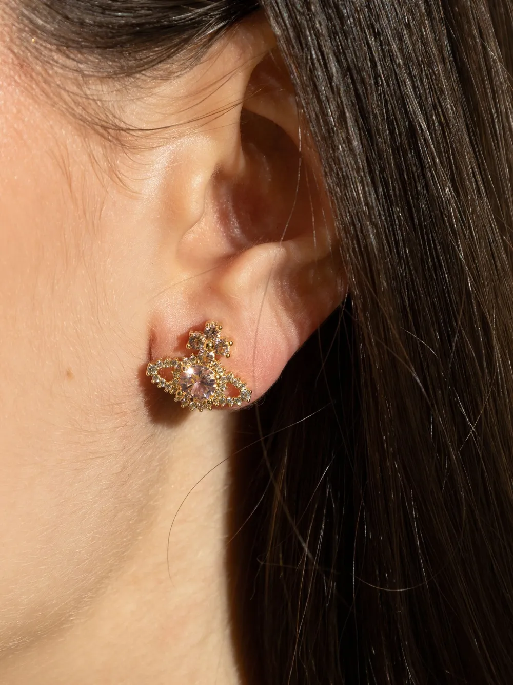 Vivienne Westwood Oorbellen met Orb-logo - Goud