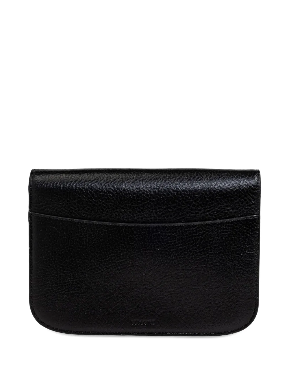 Lemaire Soft Tab Messenger Bag In Black