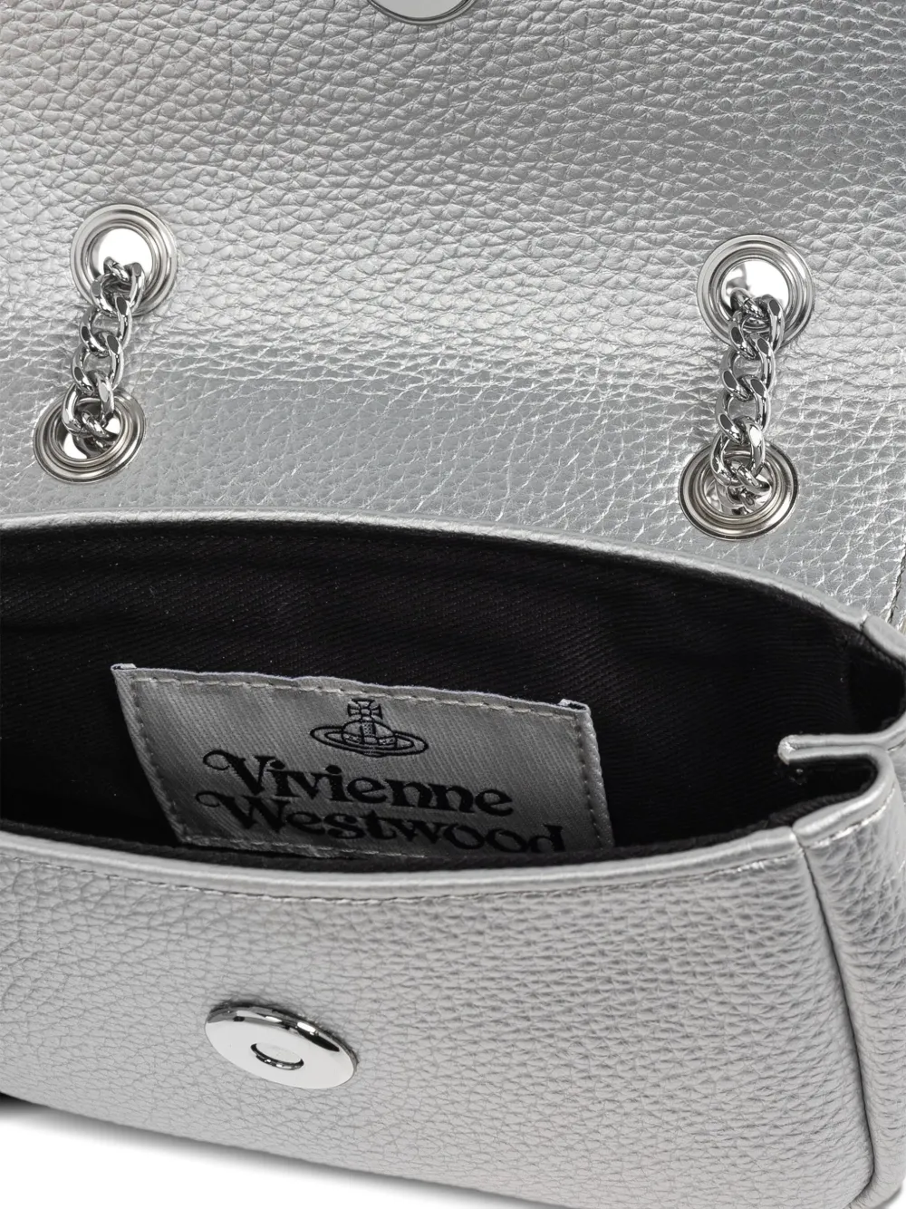 Vivienne Westwood Shopper met Orb-plakkaat Zilver