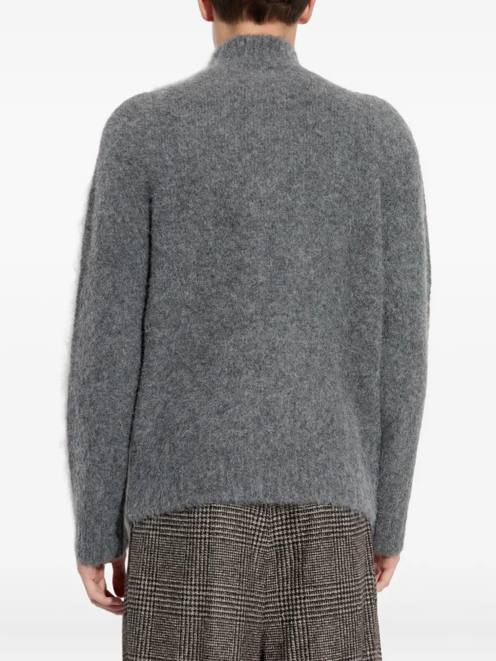 Samsoe & Samsoe Sajean Zip Cardigan In Gray