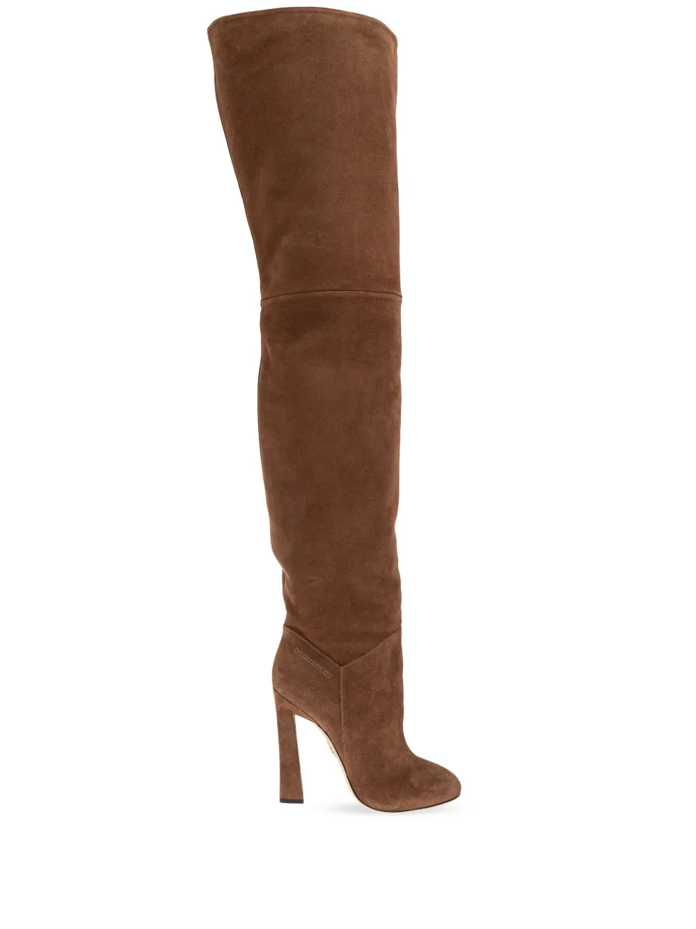 DSQUARED2 suede over-the-knee heeled boots - ブラウン DSQUARED2 suede over-the-knee heeled boots - ブラウン