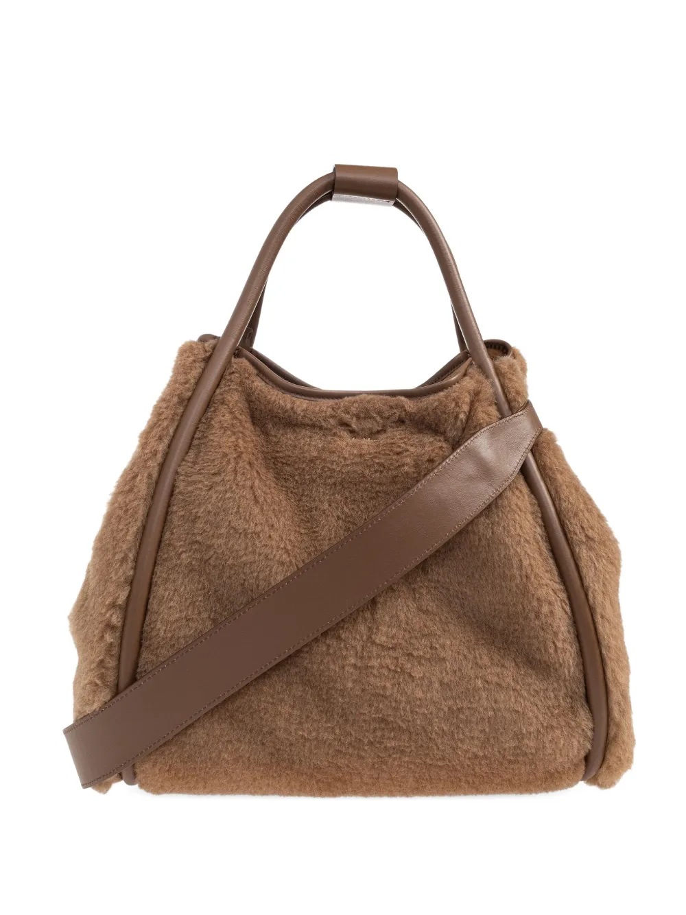 Max Mara Small Teddy Tote Bag In Brown