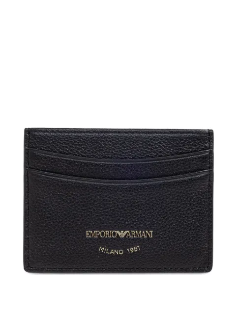Emporio Armani tarjetero de piel