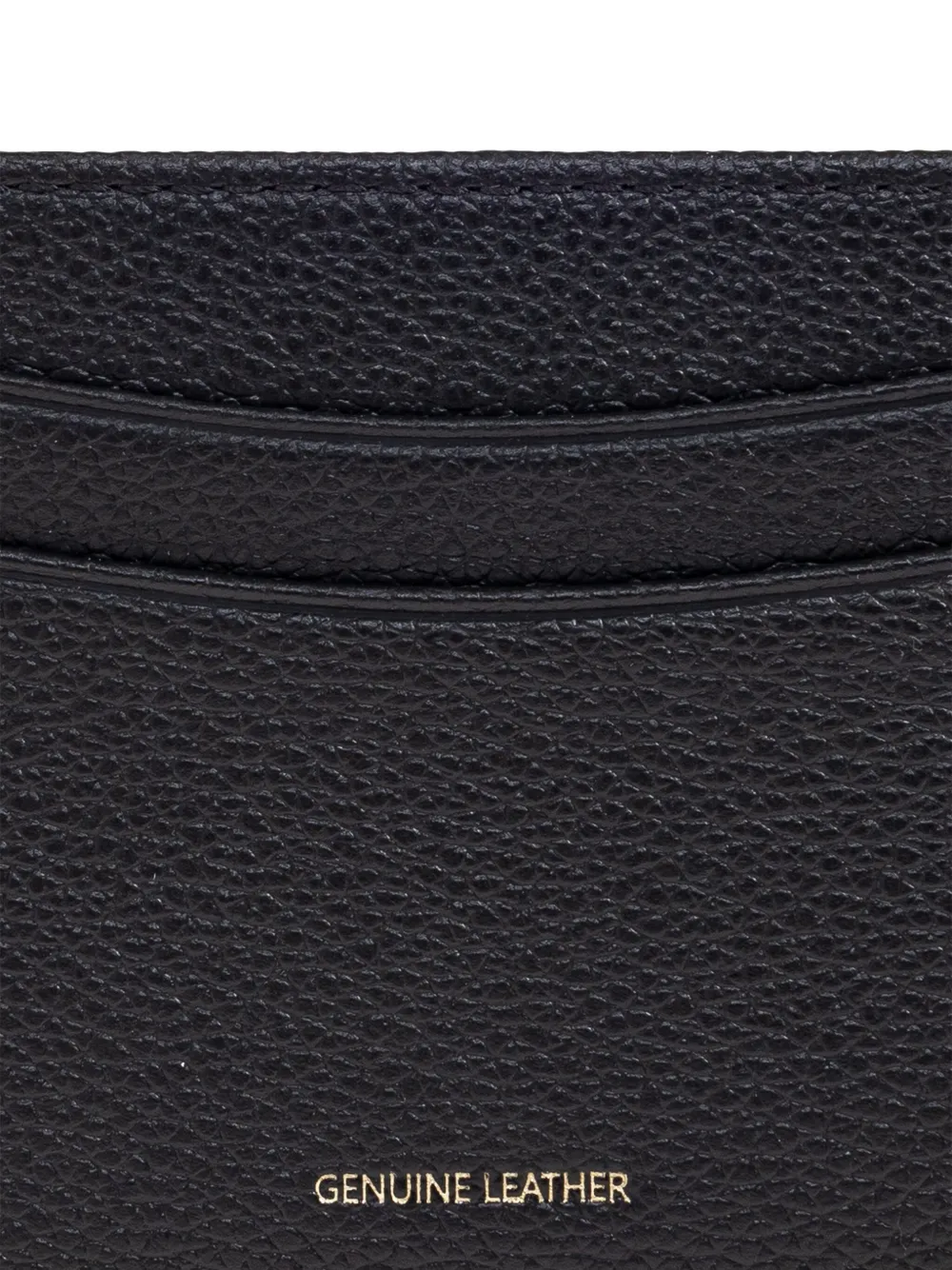 Emporio Armani Leren pasjeshouder Zwart