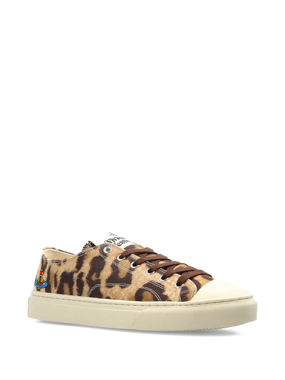Vivienne Westwood Round-toe Low-top Casual Shoes In Neutral