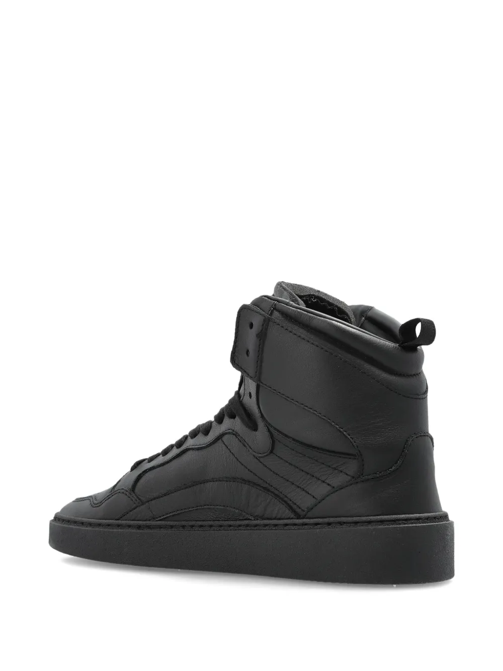 DSQUARED2 High-top leren sneakers Zwart