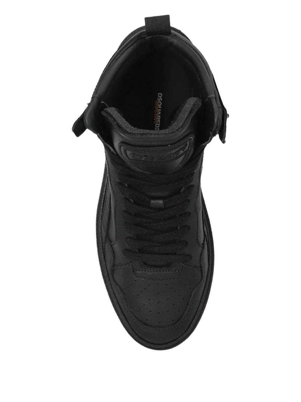 DSQUARED2 High-top leren sneakers Zwart