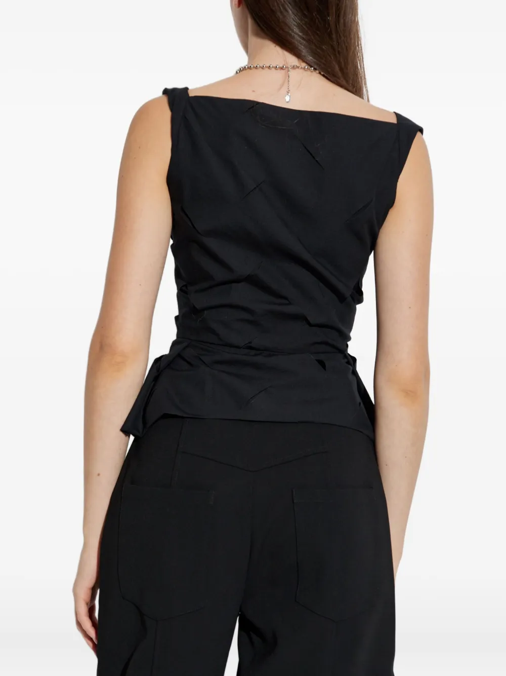 Vivienne Westwood ブラックパフスリーブベアトップ Vivienne Westwood ブラックパフスリーブベアトップ