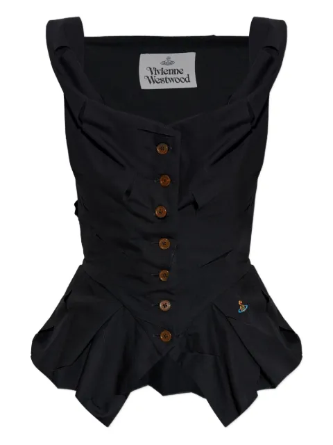 Vivienne Westwood Orb-detail peplum top