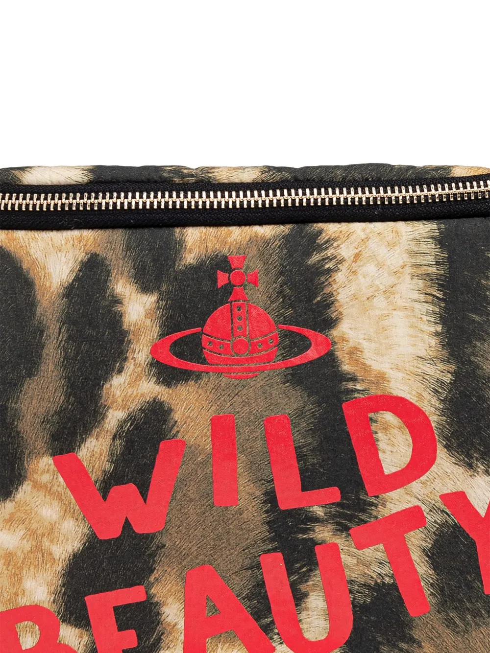 Vivienne Westwood Ada Leopard-print Belt Bag In Orange