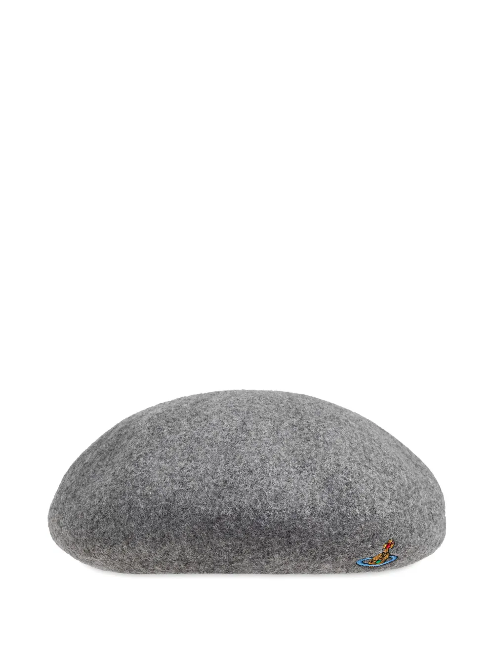 Vivienne Westwood logo embroidered beret | Grey | Image 1
