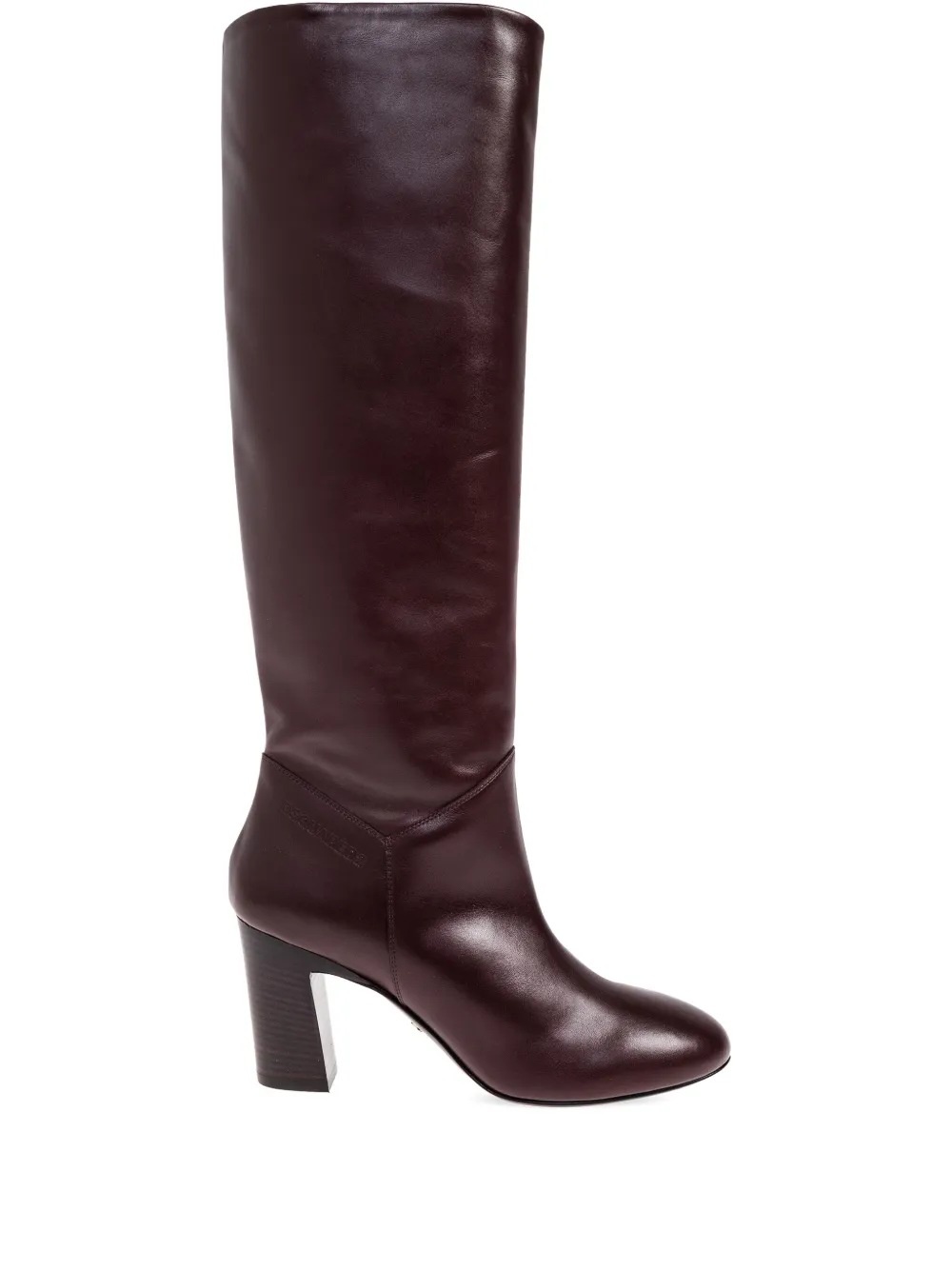 Dsquared2 85mm Twin Block-heel Boots In Brown