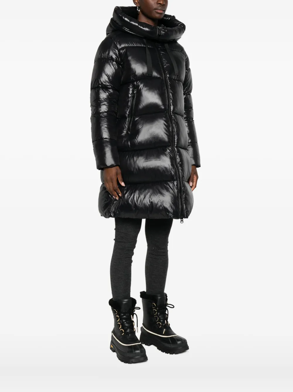 Save The Duck Love 21 Puffer Jacket In Black